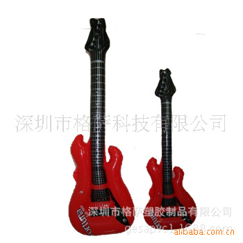 专业订做充气PVC广告用品/PVC充气吉他/吹气电吉他厂家直供