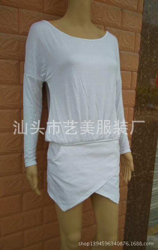 Sexy Deep V Neck Top Irregular Cross Design Versatile Pullover for Women Perfect for Spring and Autumn Wholesale