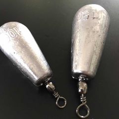 Drop Ring Lead Sinkers, Drop Lead Sinkers, Ring Lead Charms, Solid Lead Sinkers, Long Range Lead Sinkers
