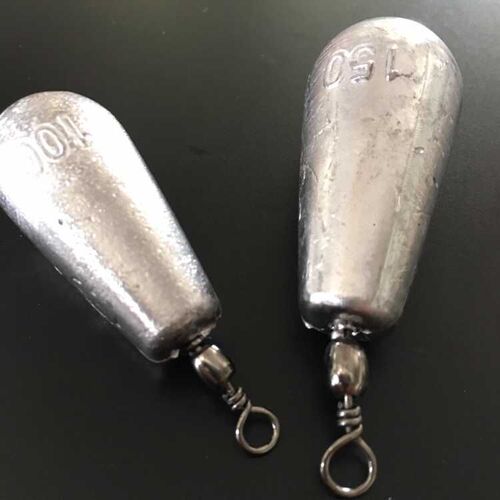 Drop Ring Lead Sinkers, Drop Lead Sinkers, Ring Lead Charms, Solid Lead Sinkers, Long Range Lead Sinkers