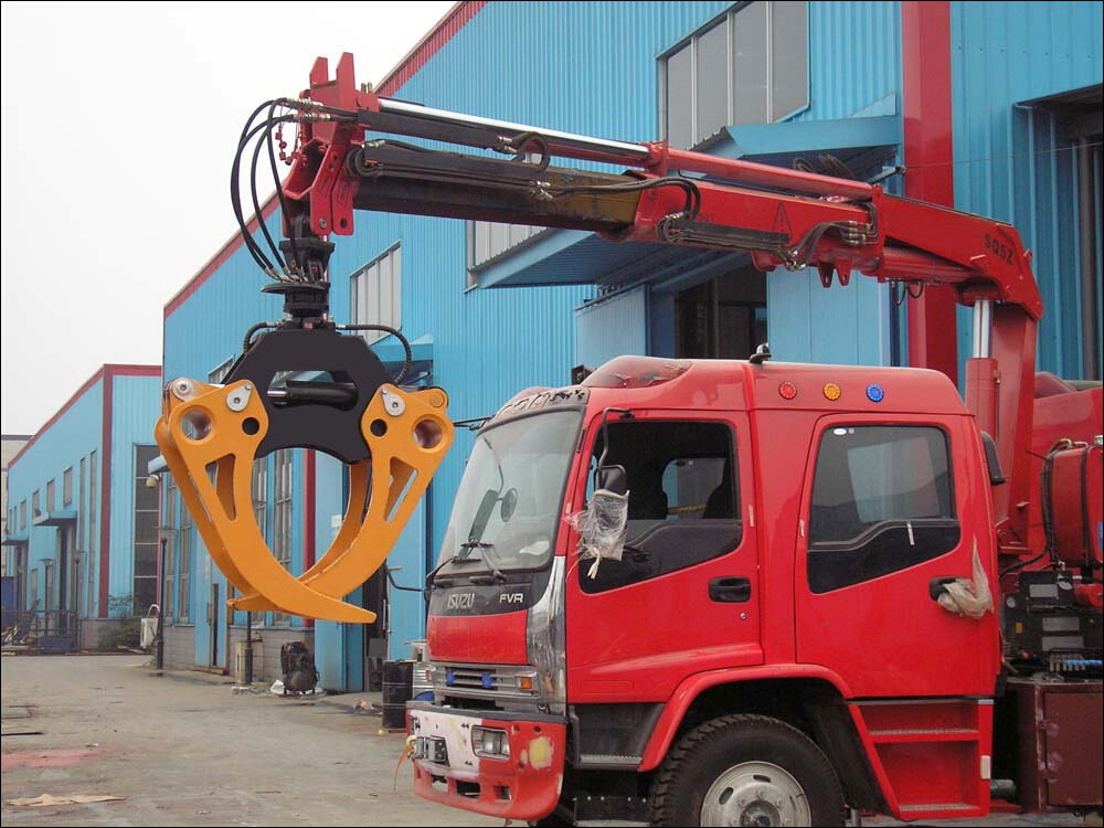 抓草机 抓草抓铁机械 抓木机 非标定制液压抓木机