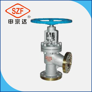 长期供应 角式截止阀J44H-16C 手动法兰角式截止阀