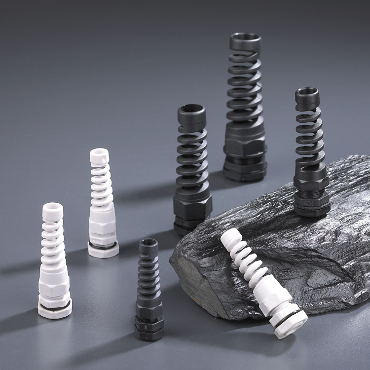 工厂大批量供应 环保 出品质量 防折弯固定头 弹簧式电缆防水接头