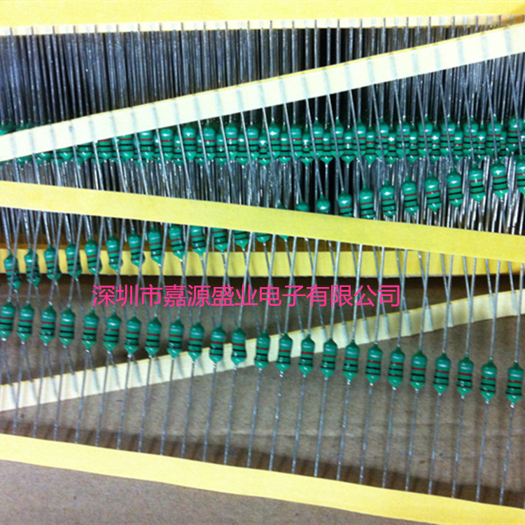 厂家代理色环电感1W   0510-2.2MH (222K)插件环保电感