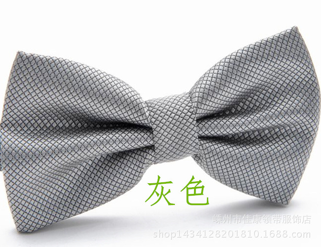 man grey black and white Blue-green Red, yellow, Polyester Yarn lingjie goods in stock Female sex uniform Bow tie