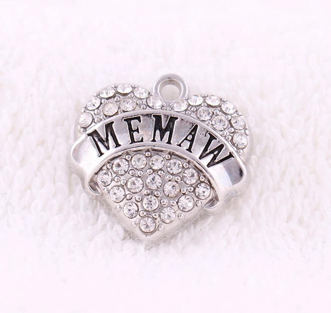 Любовь MEMAW сплав инкрустированная алмазная подвеска