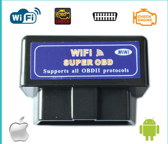 ELM327 WIFI OBD2 Scan Tool Support Android and iPhone/iPad黑