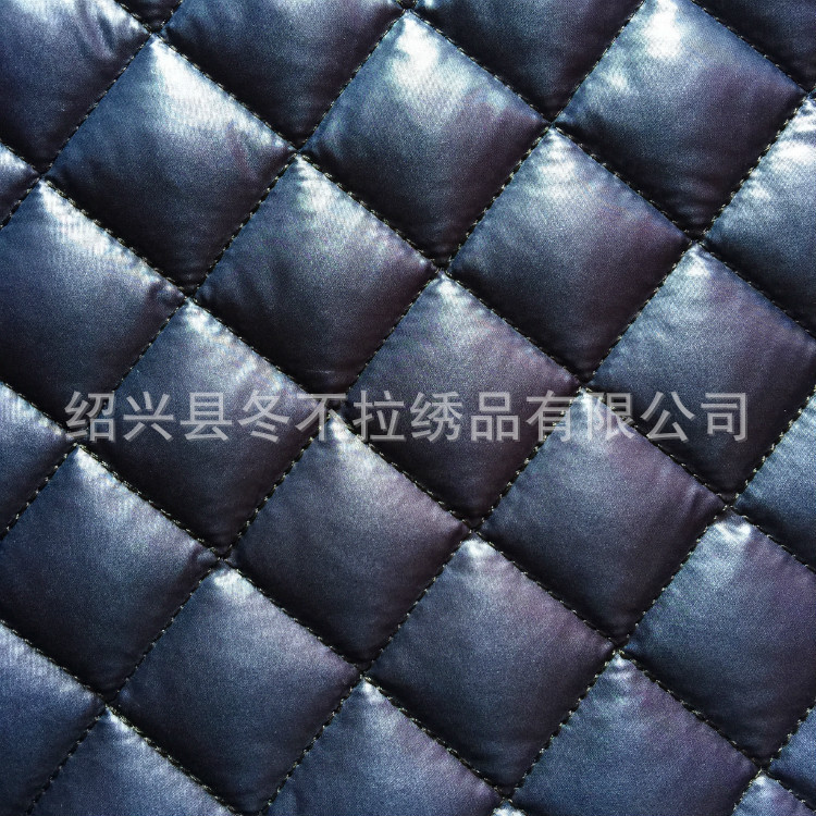 绍兴绗绣工厂 专业定制电脑多针绣花加工 多年绗缝经验菱形格裥棉