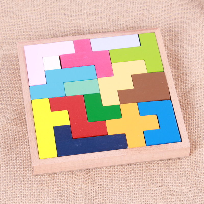 supply children Puzzle Toys Tetris woodiness Jigsaw puzzle classic Russia intelligence Building blocks