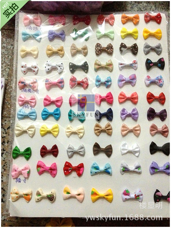 厂家直销丝带印刷单双层包腰手工蝴蝶小领结高档猫领结狗领带批发