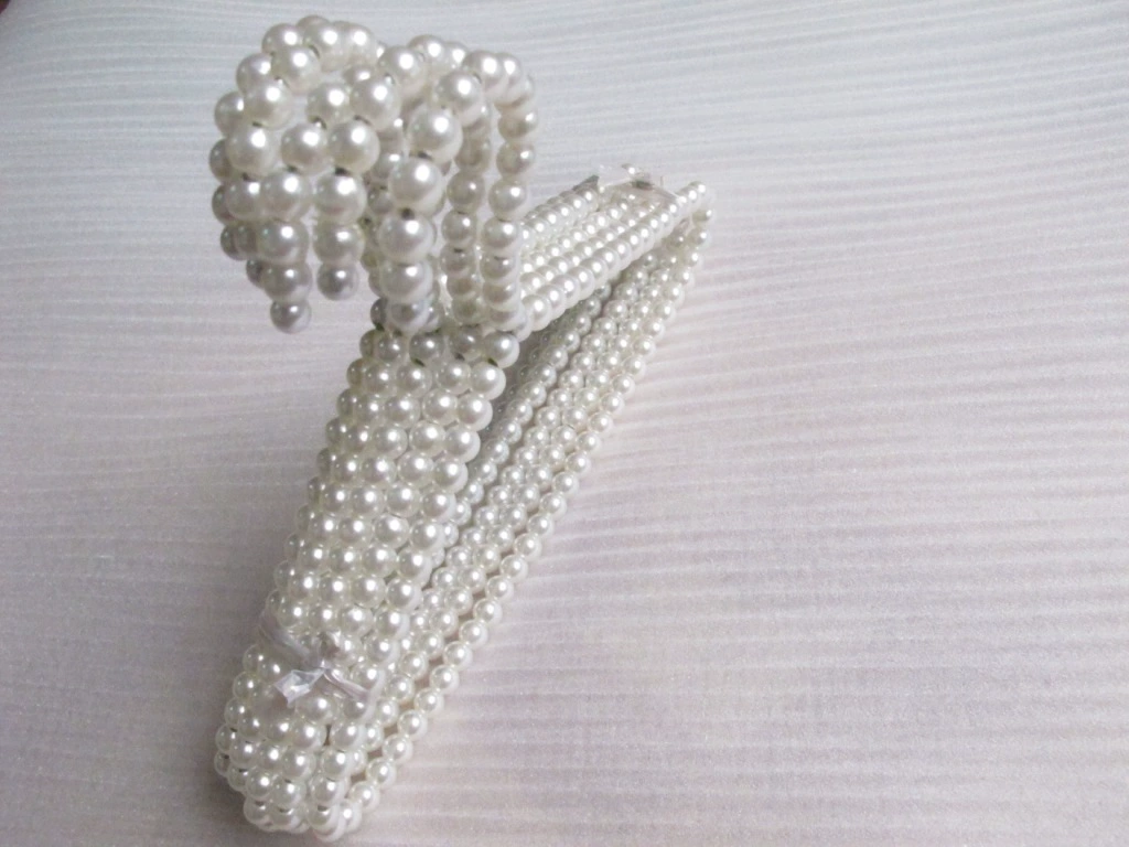 Hanger from pearl, plastic drying rack, 20cm, wholesale