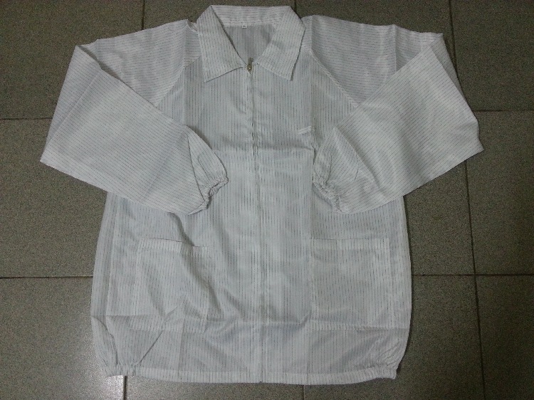 防静电分体上衣工作服 夹克防静电工衣 防静电服 防尘服 白色蓝色