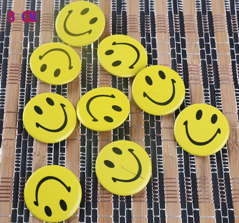 Pupil Prizes Male Laughing Wholesale Cartoon/Brooch Clothes Accessories Smiley Badge Children Badge 3cm Tinplate