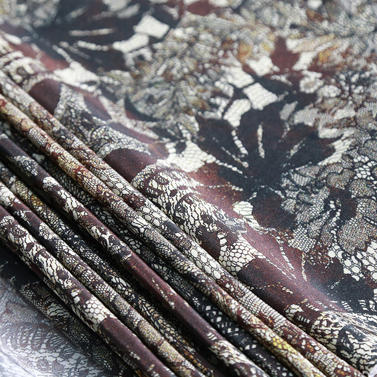 新款真絲雙绉16mm/114cm數碼噴繪03雙绉時裝面料