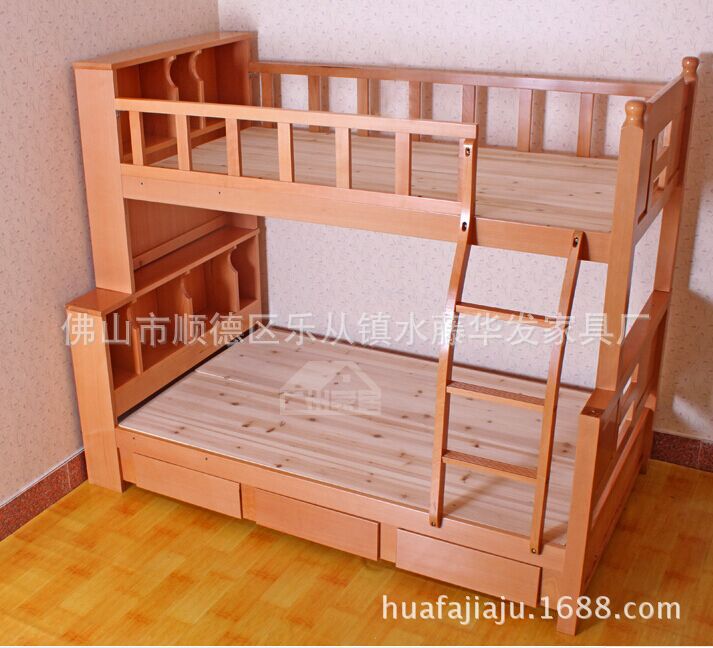 实木床儿童双层特价榉木上下床多功能组合床实木床欧式厂家直销