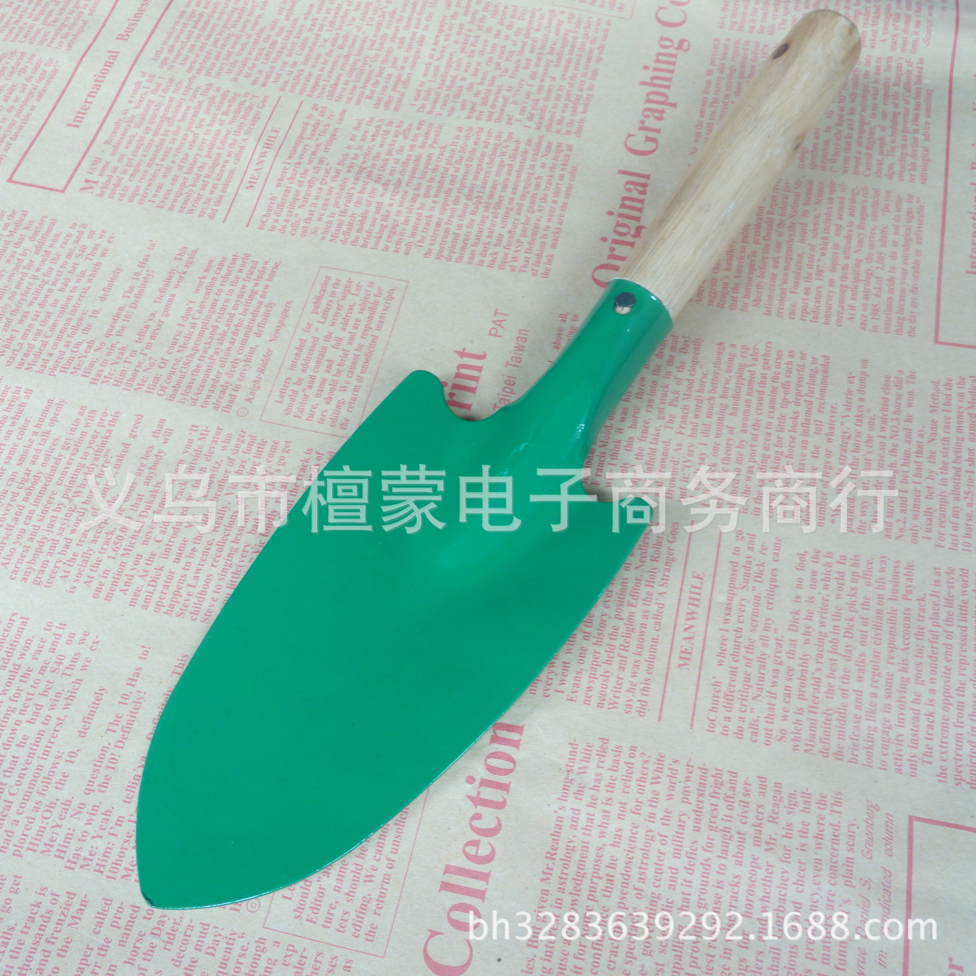 一元店铲子 田园花铲 木柄花铲 除草培土工具 1元地摊日用百货