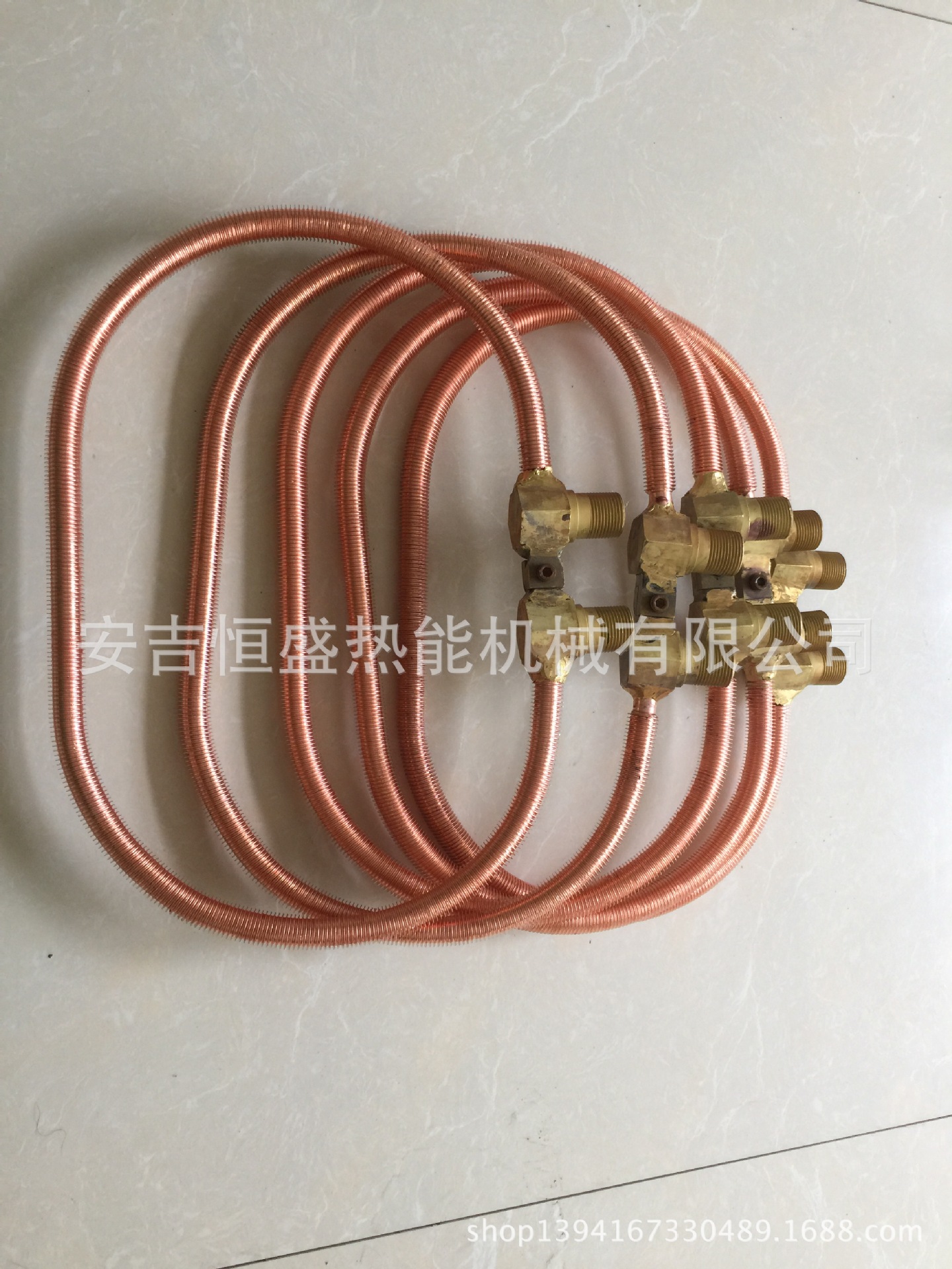 蒸发散热加热阻火再沸器分凝器铜翅片盘管