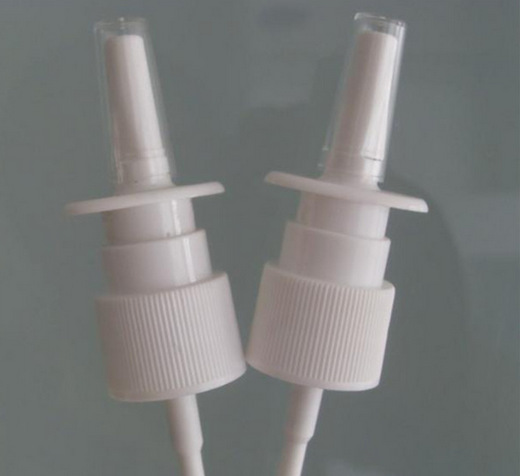 厂家供应按压式白色全塑鼻喷喷头 可订货批发口腔鼻腔直喷喷头