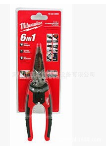 批发美国米沃奇Milwaukee 6合1尖嘴剥线钳 48-22-3069