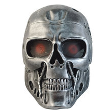 Terminator终结者T800机器人恐怖骷髅万圣节CS野战面罩面具金银色