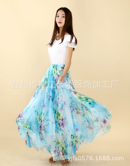 Jupe femme YUN JIAO ROSE en Mousseline - Ref 3329092 Image 36