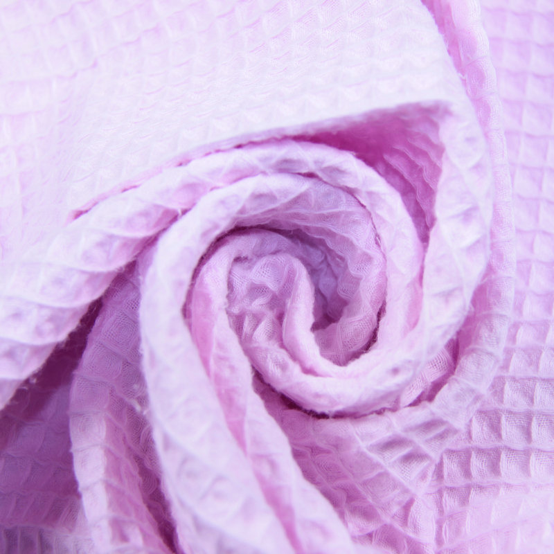 棉华夫格棉童毯 蓝色大象棉小童毯 棉印花童毯|ru