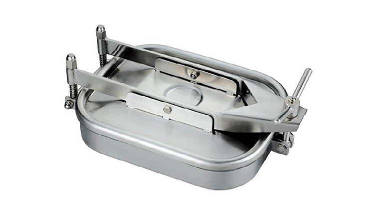 批发卫生级方型人孔盖 不锈钢人孔 卫生级人孔 不锈钢方型人孔盖