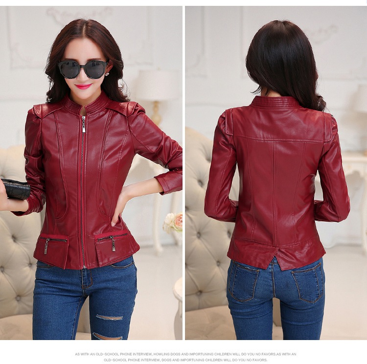 Veste en cuir femme en PU - Ref 3447629 Image 22