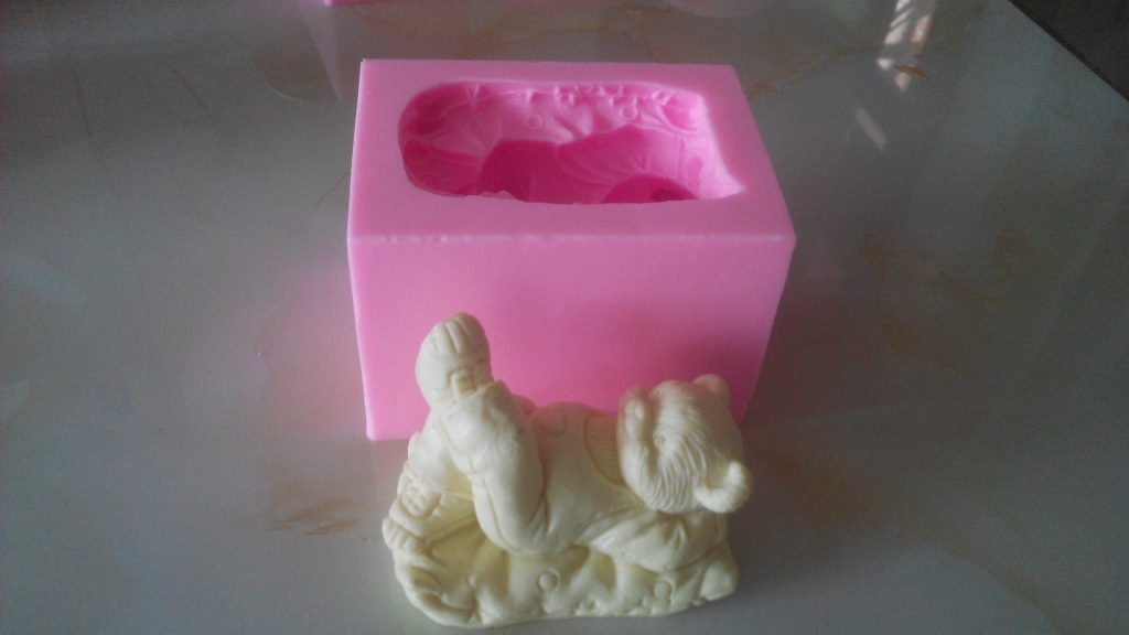 Cruz-pierna oso fondant cake molde de chocolate para hornear herramienta fondant cake molde al por mayor