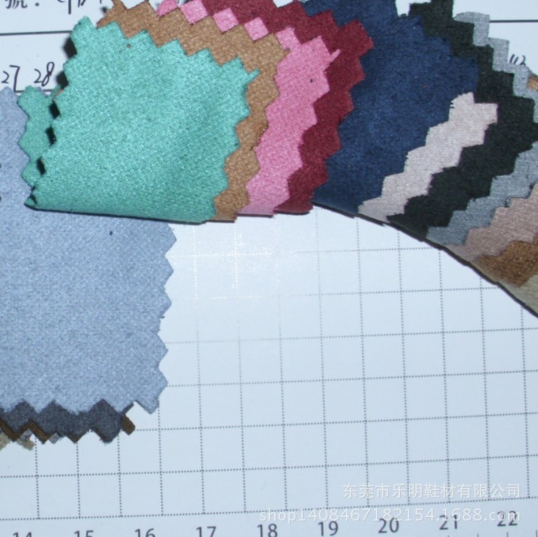 GB4004双面仿皮绒超纤麂皮绒鞋帽箱包布料