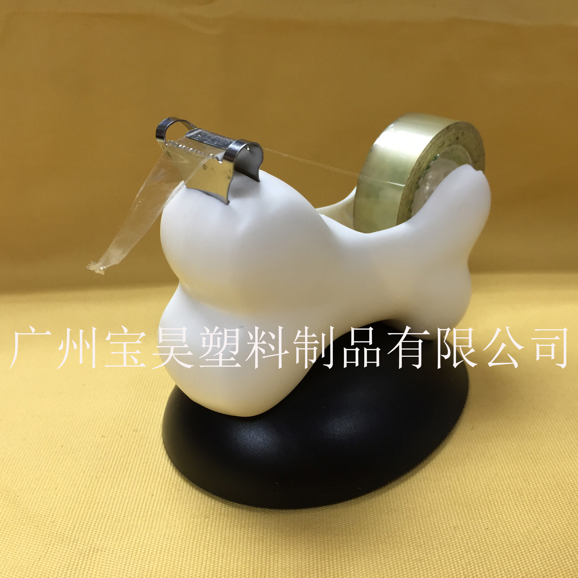 Mayorista forma de hueso asiento de cinta adhesiva transparente promoción creativa forma de hueso asiento de papel adhesivo papelería de oficina pequeña tira de corte