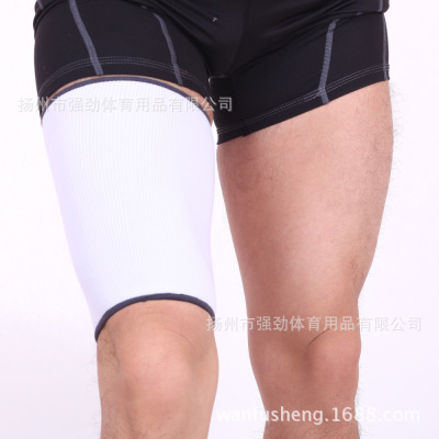 white Polyester fiber thigh Leggings Knitted Leggings protect thigh OEM machining Customized thigh