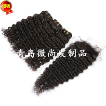 青岛 真发发帘 中国发 chinese hair deep wave 外贸机制发帘