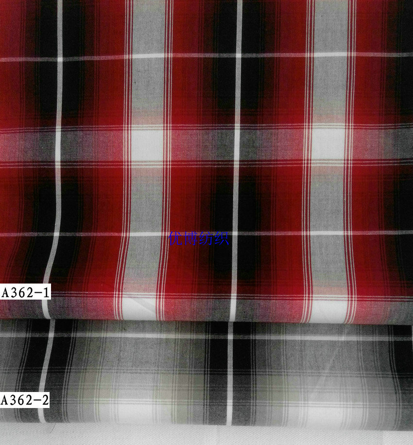 全棉色织格子布