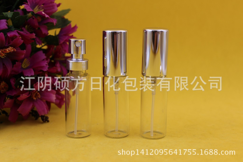 供应10ml试管香水瓶 卡口香水瓶 分装香水瓶 小香水瓶