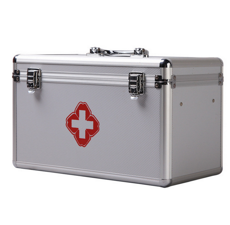 厂家定制 手提医疗箱  家用医药箱 保健箱 铝合金医药箱批发
