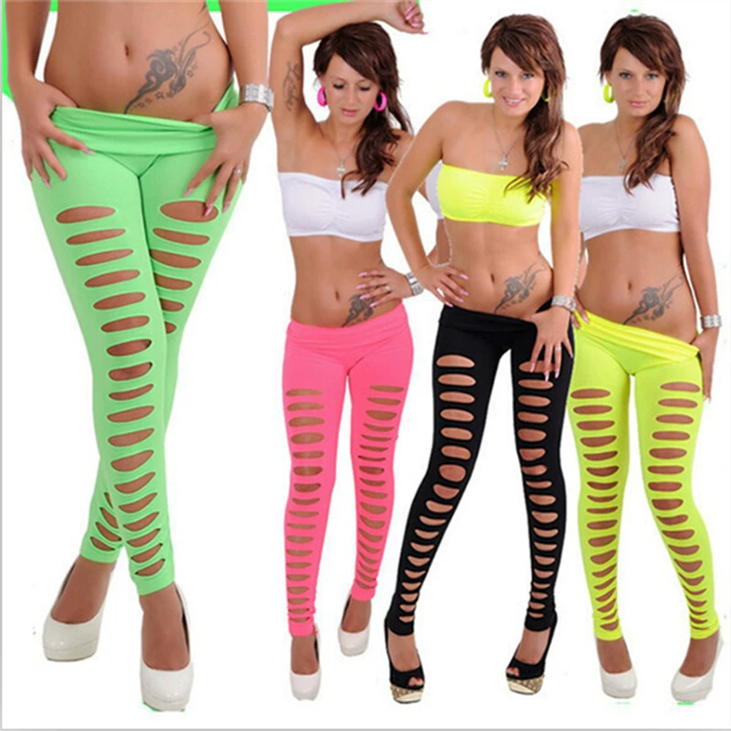 Модные вязаные л leggings, цветные брюки, эластичные штаны, облегающие, плотные