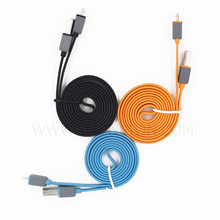 厂家直销扁平面条安卓数据线彩色usb线usb线快充快充专用