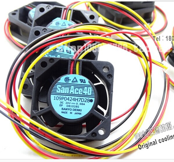 三洋109P0424H7D28 24V 4CM 4015机床/工控机/发那科检测报警风扇