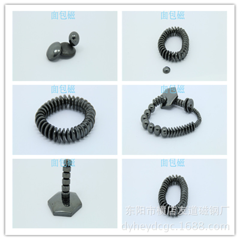 【厂家直销】铁氧体5*1.5 6*2抛光面包磁磁铁 磁保健永磁现货