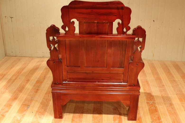 新款古典仿古沙发 客厅实木沙发 单人三人组合沙发 香樟木沙发