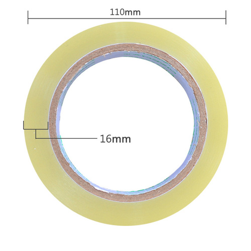 Deli 30932 sealing transparent tape 60mm*100y*45um (transparent) packaging sealing tape