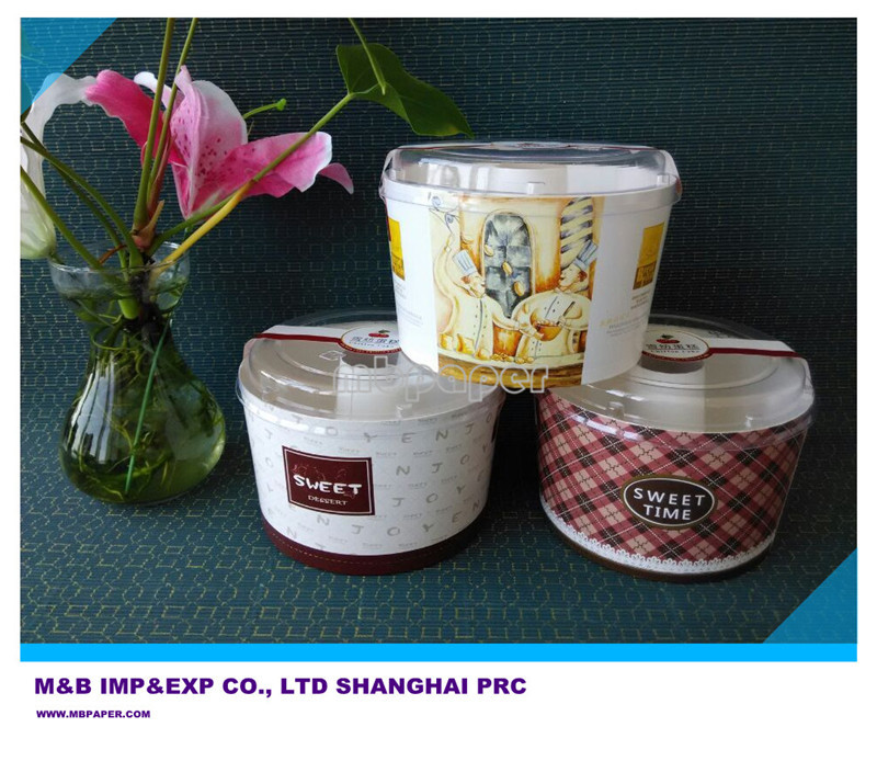 出口5寸 中空蛋糕烤模，耐高温纸模烘焙纸模具不含税