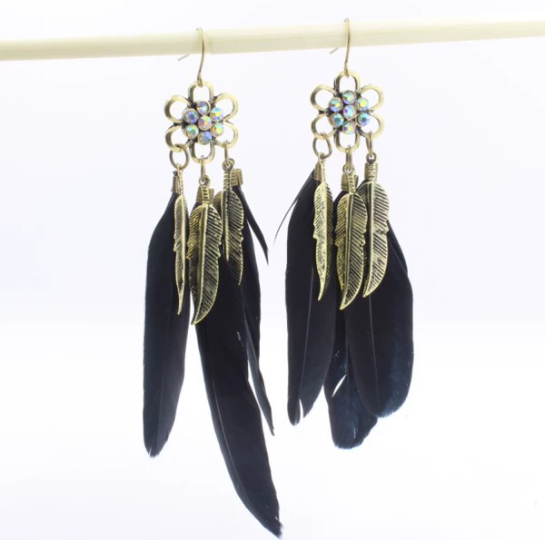 Copper+black feathers