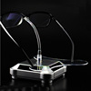 Glasses solar-powered, stand, automatic accessory, rotating sunglasses, watch, jewelry, props