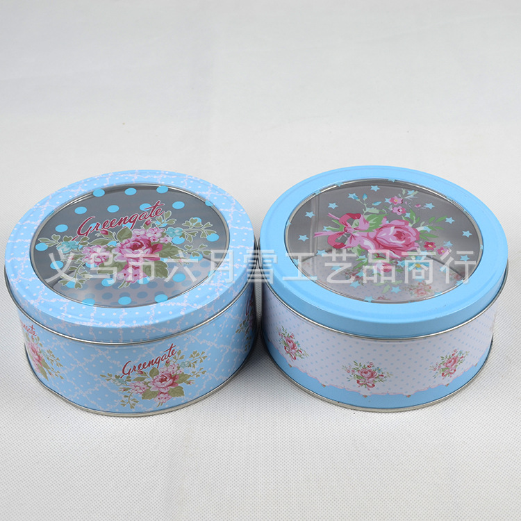 胶片小圆罐 圆形铁盒 胶片马口铁盒 透明礼品饰品罐