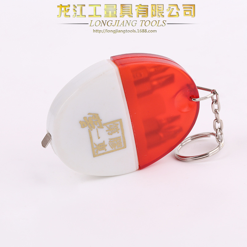 厂家直销钢卷尺 透明壳量尺 高耐磨尺带五金测量用具12把/盒批发