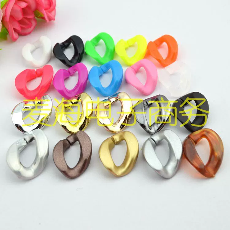 Acrylic accessory with accessories, plastic pendant, 24×18mm, DIY