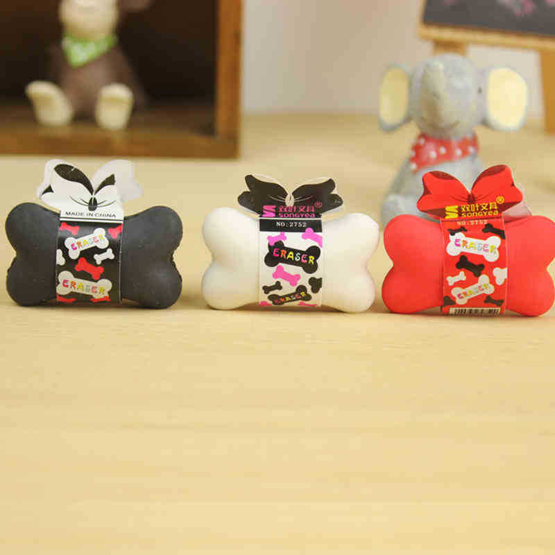 双叶文具创意骨头卡通橡皮擦学生橡皮文具学习用品批发厂家直销