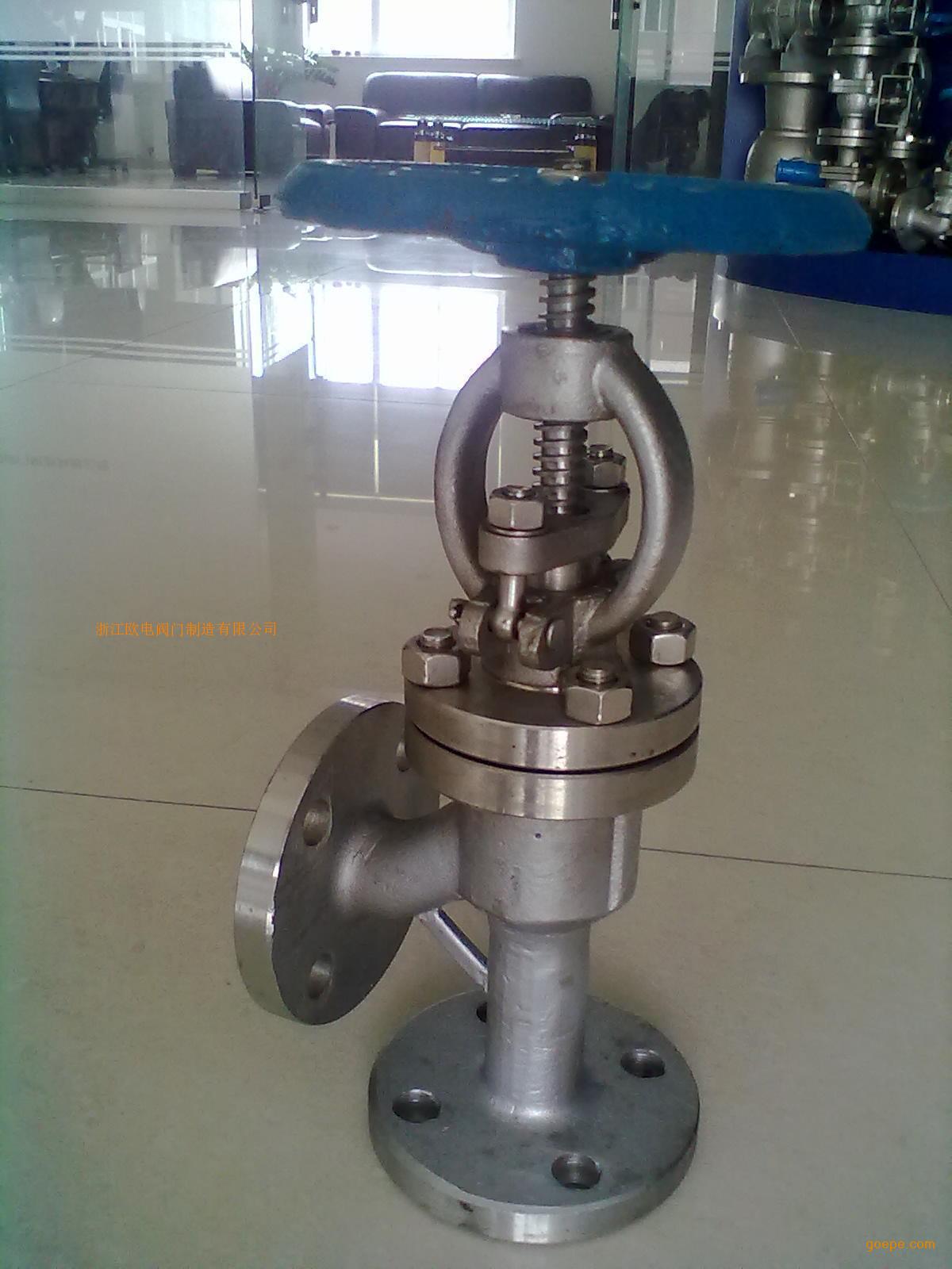 J44W-40P不锈钢角式截止阀 不锈钢角式截止阀